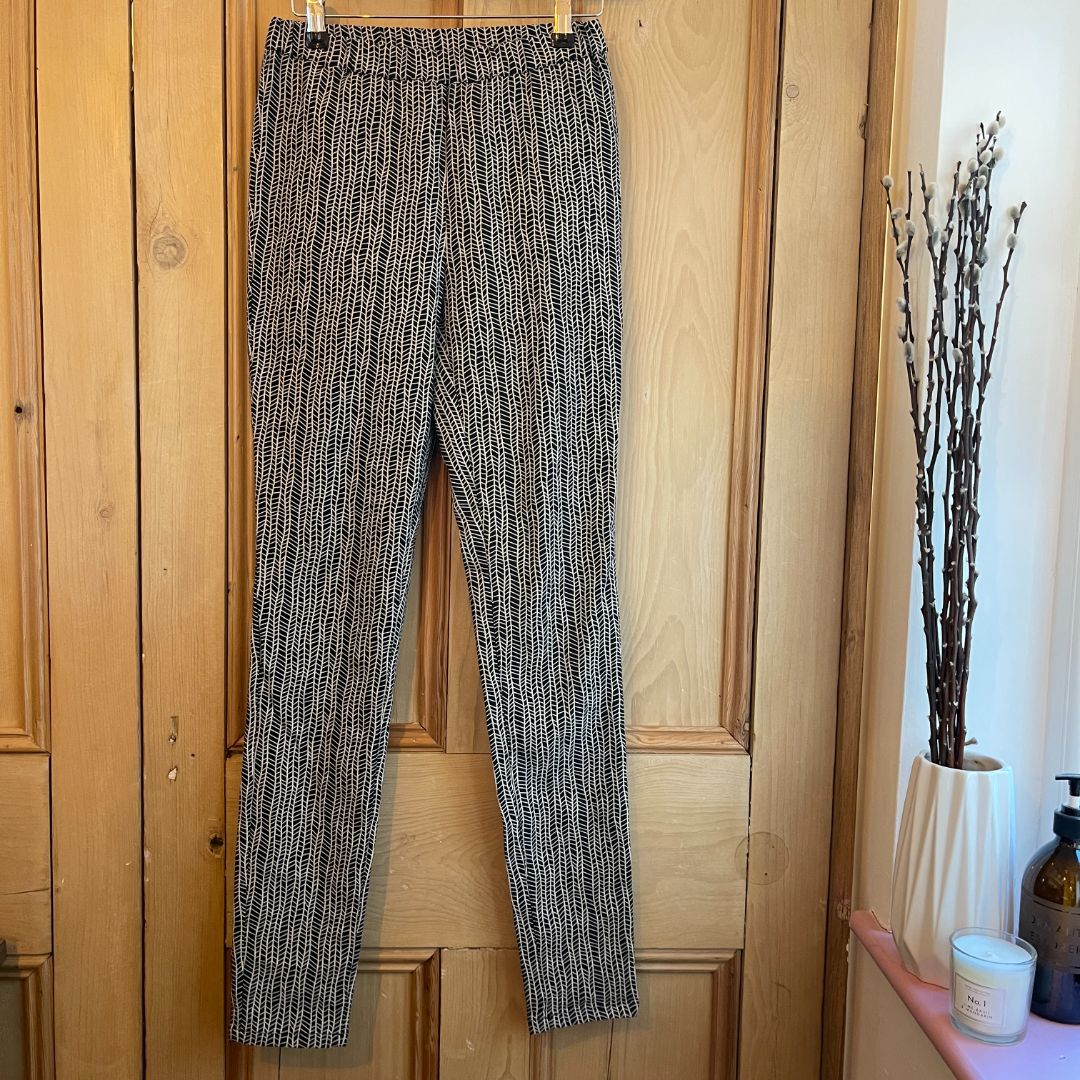 Masai Black and White Trousers Small, Masai, Clothing, masai-trousers-small-1dd1, clothing, ConsignCloud, New Arrivals, Number 29 Online