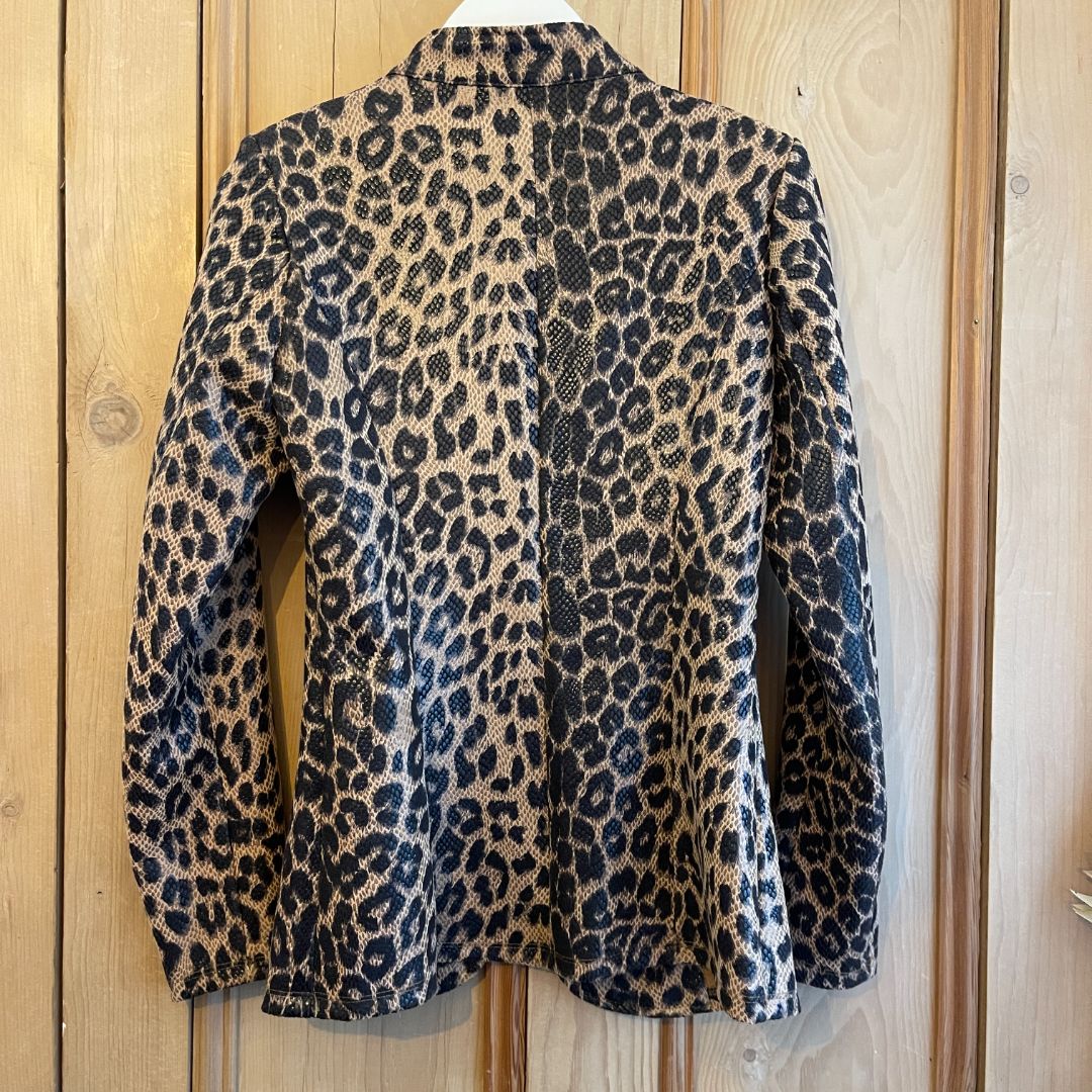 Voyelles Leopard Print Jacket  Size Small