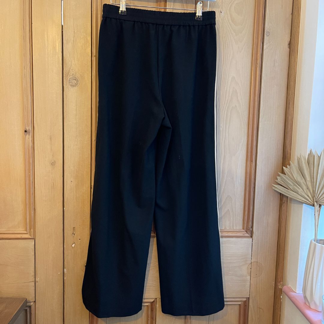 Marks and Spencer Wide Leg Side Stripe Trousers Size 10