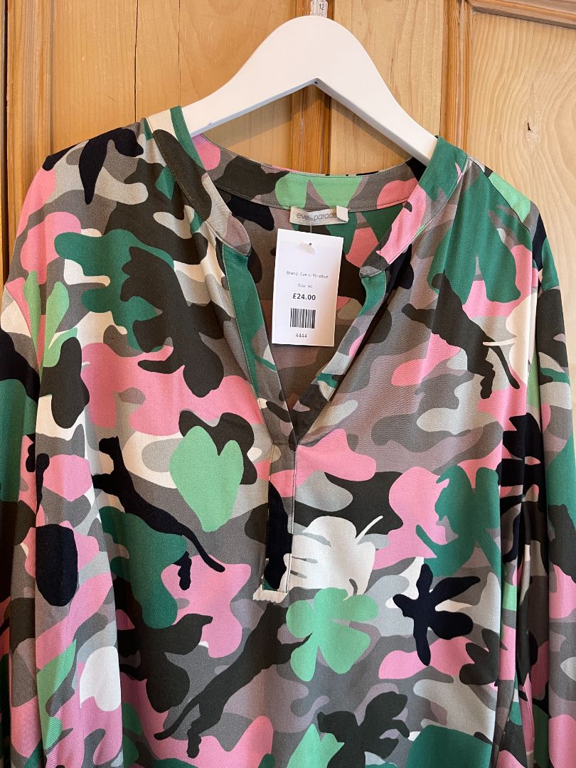 Eve In Paradise Camouflage Top 40 Top
