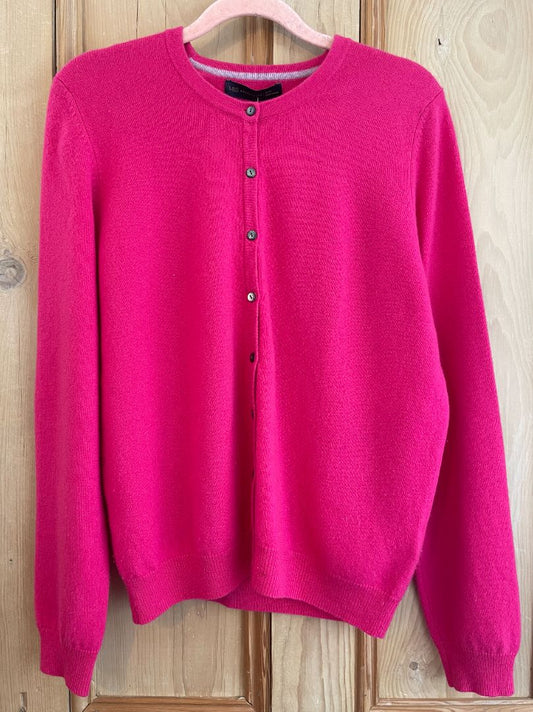 Marks and Spencer Pink Cashmere Cardigan 14 Knitwear